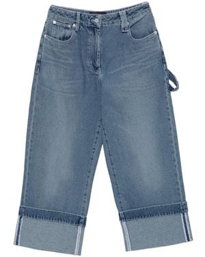 Simone Rocha Embellished Straight Leg Jeans - Blue