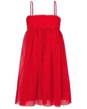 Cecilie Bahnsen Embroidered Slip Dress
