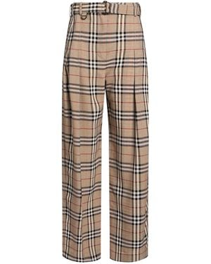 Burberry Loose-Fit Pants - Natural