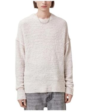 AllSaints Frayed-Detail Jumper - White