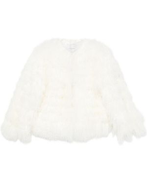 ERMANNO FIRENZE Faux-Fur Coat - White