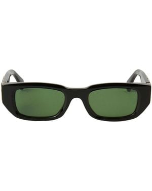 Off-White c/o Virgil Abloh Rectangular Frame Sunglasses - Green