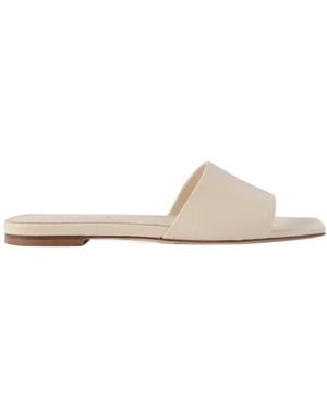 Aeyde Flat Outdoor Slide Sandals - White