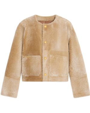 Celine Cardigan Jacket in Natural | Lyst