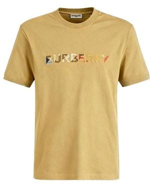 Burberry Short-Sleeved T-Shirt - Yellow