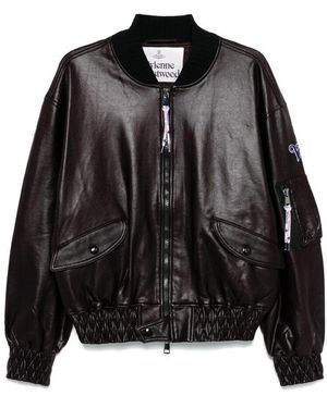 Vivienne Westwood Bernardo Bomber Jacket in Black | Lyst Vivienne Westwood Bernardo Bomber Jacket in Black | Lyst