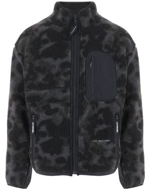 and wander Long-Sleeve Casual Jacket - Black