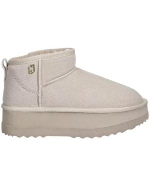 Liu Jo Platform Ankle Boots - Gray