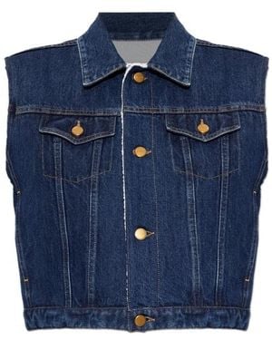 Jil Sander Denim Vest - Blue
