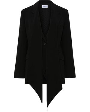 Marella Single-Breasted Blazer - Black