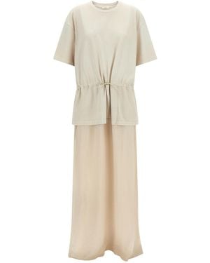 Haikure Joopy Drawstring Maxi Dress - Natural