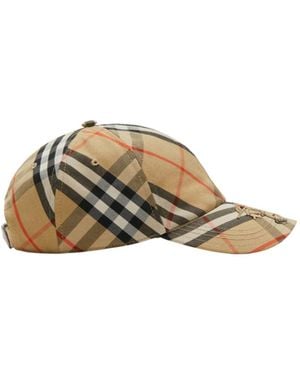 Burberry Checked Baseball Cap - Multicolour