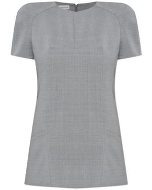 Dries Van Noten Short-Sleeved Top - Grey