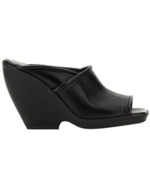 KHAITE The Stagg Open-Toe Heeled Sandals - Black