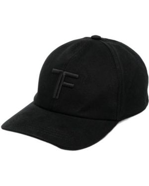 Tom Ford Letter Baseball Cap - Black
