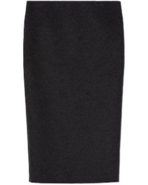 Gucci Rear Slit Midi Skirt - Black