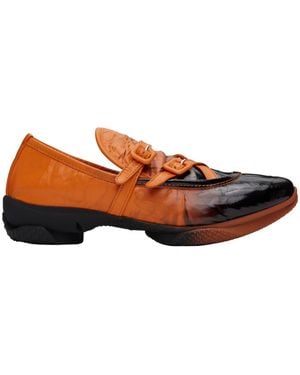 Kiko Kostadinov Sonia Buckled Loafers - Brown