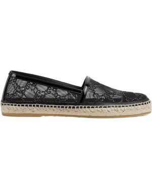 Gucci Gg-Pattern Espadrilles - Black
