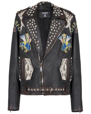 Balmain Biker Jacket - Black