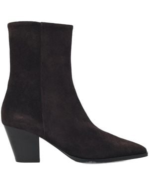 Aeyde Square-Toe Ankle Boots - Black