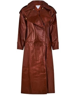 Bottega Veneta Simple Trench Coat - Red