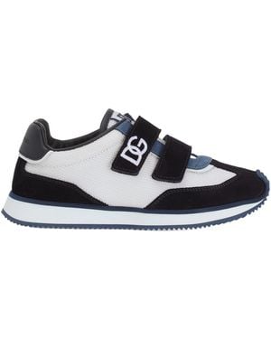 Dolce & Gabbana Logo Strap Sneakers - Blue