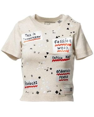 Maison Mihara Yasuhiro Crew Neck T-Shirt - White