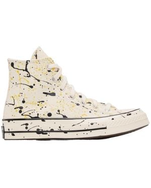 Converse Chuck 70 Archive Paint Splatter Sneakers - Natural