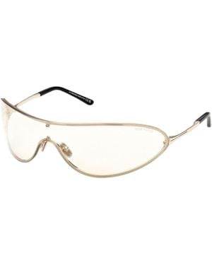 Tom Ford Metal-Frame Sunglasses - Natural