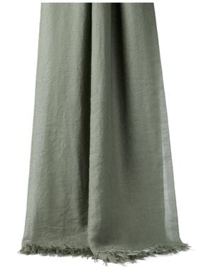 Brunello Cucinelli Frayed Edge Scarf - Green