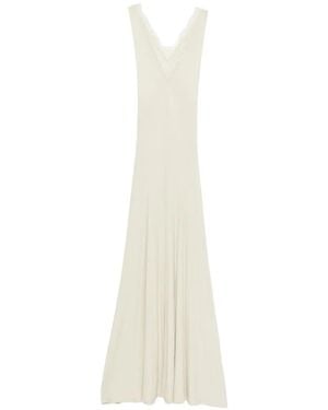 Nanushka Lace Detail Tank Maxi Dress - White