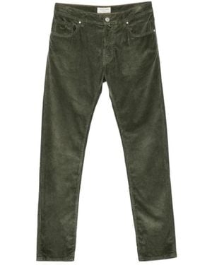 Jacob Cohen Corduroy Logo-Patch Trousers - Green