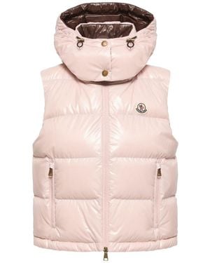 Moncler Niverolle Short Down Vest - Pink