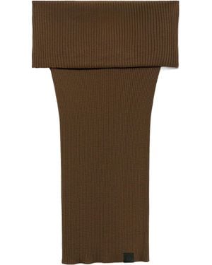 Stella McCartney Off-Shoulder Top - Brown