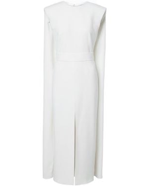 Givenchy Caped Cocktail Dress - White