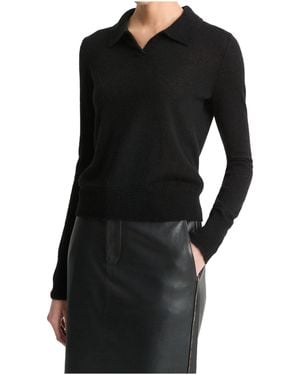 Vince Polo Jumper - Black