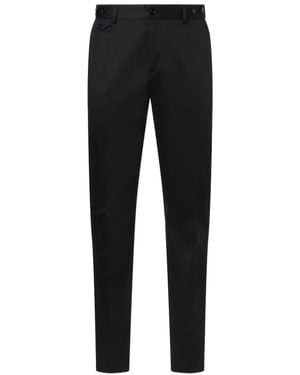 Dolce & Gabbana Cotton-Blend Slim Pants - Black