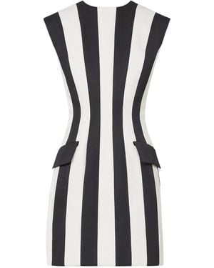 Sportmax Hourglass-Silhouette Twill Dress - Black