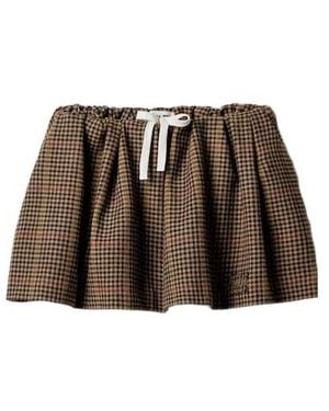 Miu Miu Checked Mini Skirt - Multicolour