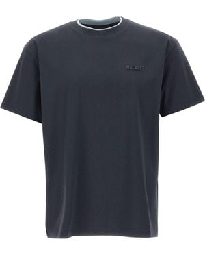 Mackage Logo Trim Crew-Neck T-Shirt - Blue