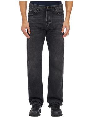 Haikure Five-Pocket Denim Trousers - Black