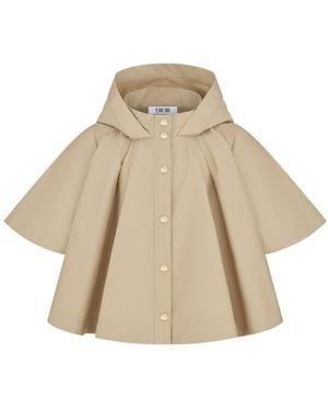 Dior Kids' Hooded Cape - Natural