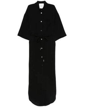 Nanushka Belted Shirt Dress - Black