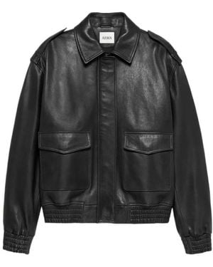 Arma Astra Leather Jacket - Black