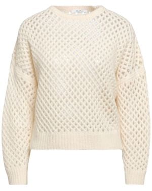 Max Mara Solid Knit Top - White