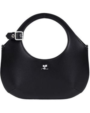 Courreges Courrèges Holy Mini Top Handle Bag - Black