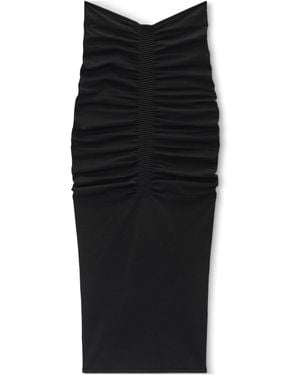 Alexander Wang Ruched Maxi Skirt - Black