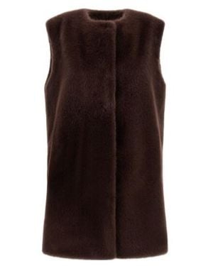 Herno Concealed Fastened Gilet - Brown