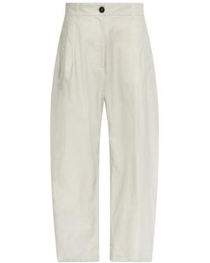 Studio Nicholson Minos Pleated Wide-Leg Pants - White