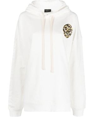 Joshua Sanders Smiley-Print Drawstring Hoodie - White